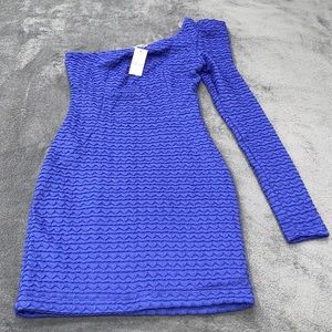 Joyce Leslie One Shoulder Sleeve Mini Dress